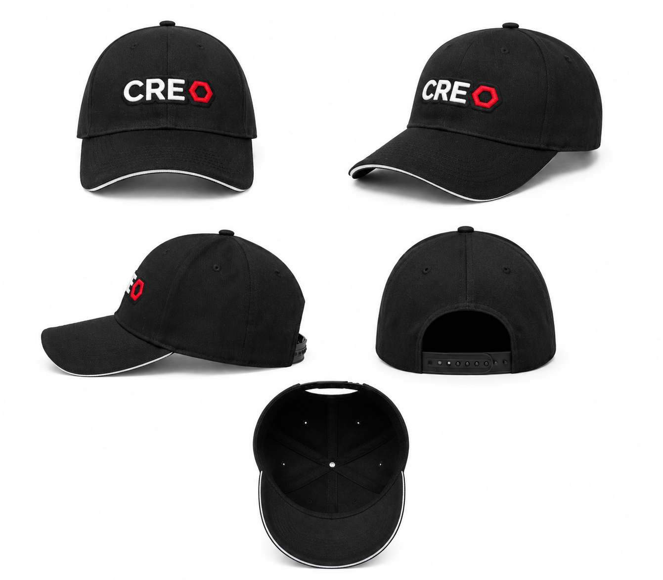 Gorra CREO Classic – Edición Blanco y Negro