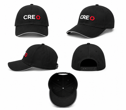 Gorra CREO Classic – Edición Blanco y Negro