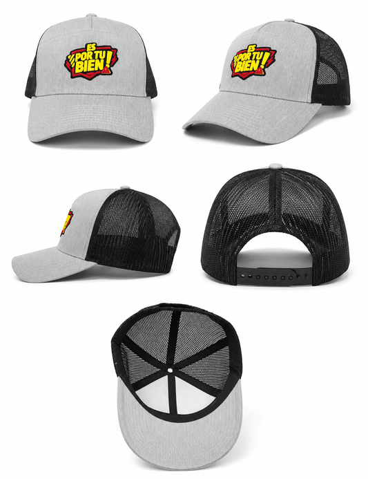 Gorra Es Por Tu Bien - Gris/Negra Trucker