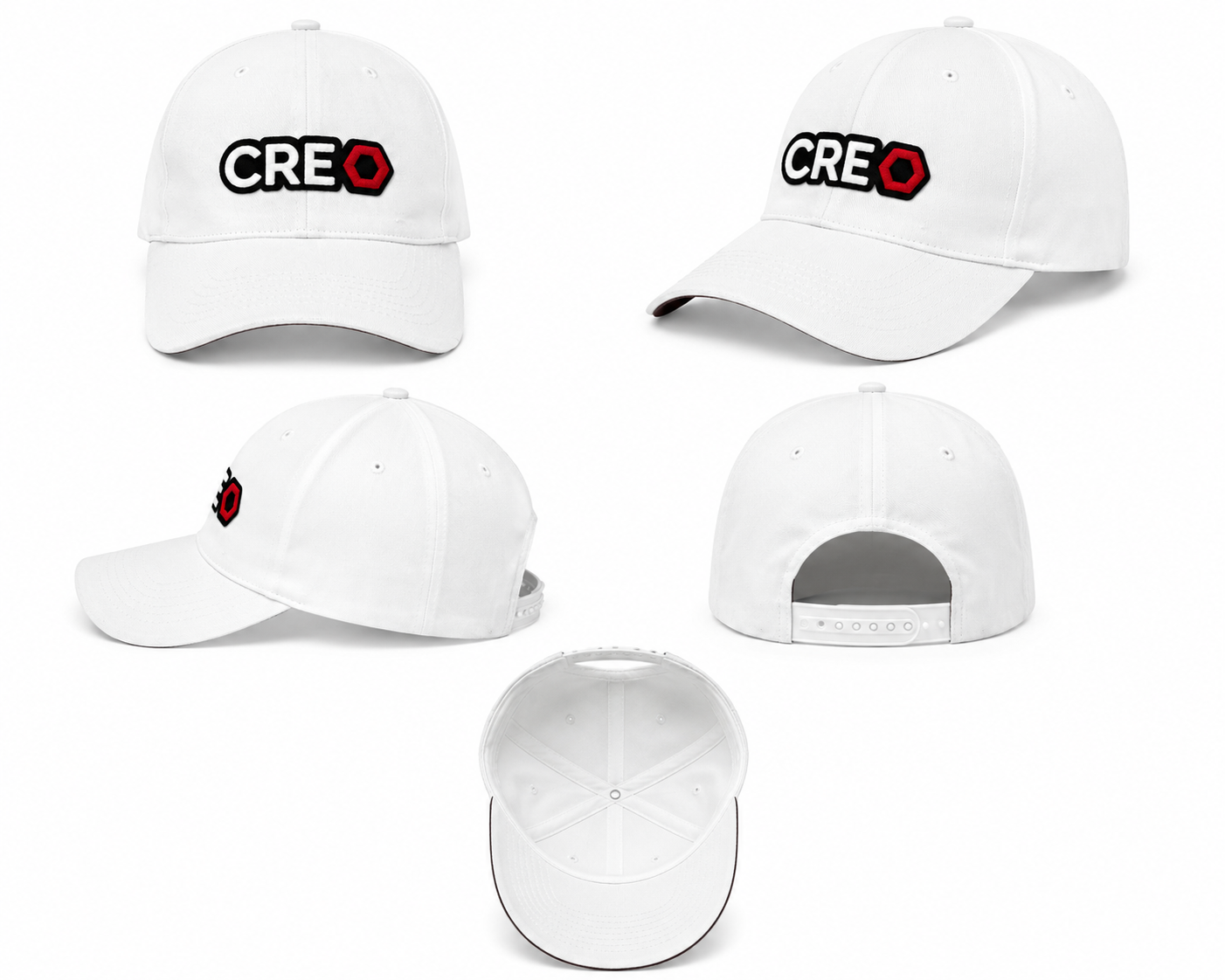 Gorra CREO Classic – Edición Blanco y Negro